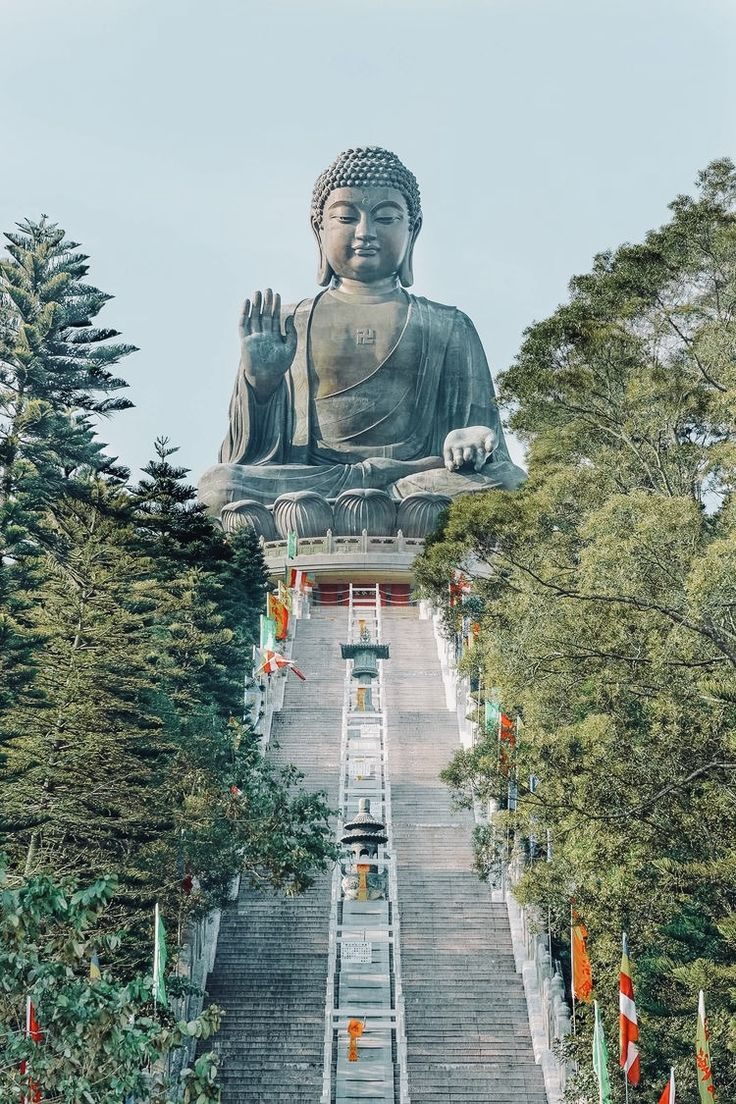 Tian Tan Big Buddha on Lantau Island, Hong Kong
